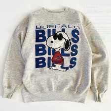Vintage Buffalo Bills NFL Ash Color Graphic Sweatshirt Unisex Men Women