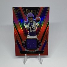 Panini Select Tai Felton #RSW-TAF Vikings NFL Rookie Swatches Prizm