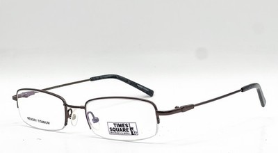 NEW TIMES SQUARE STRONG 2 GUNMETAL AUTHENTIC EYEGLASSES 53-19