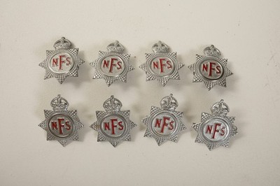 8 Obsolete National Fire Service Hat Badge (B10C/JSF6) Pressed Steel Shank Mount