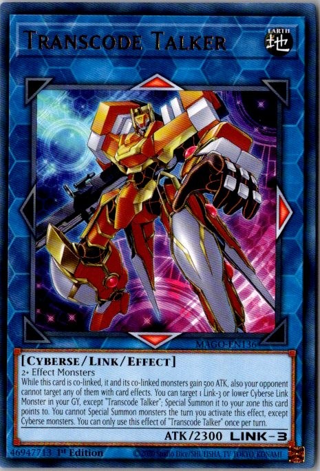 Transcode Talker MAGO-EN136 Rare Maximum Gold Yu-Gi-Oh 1st Edition LP