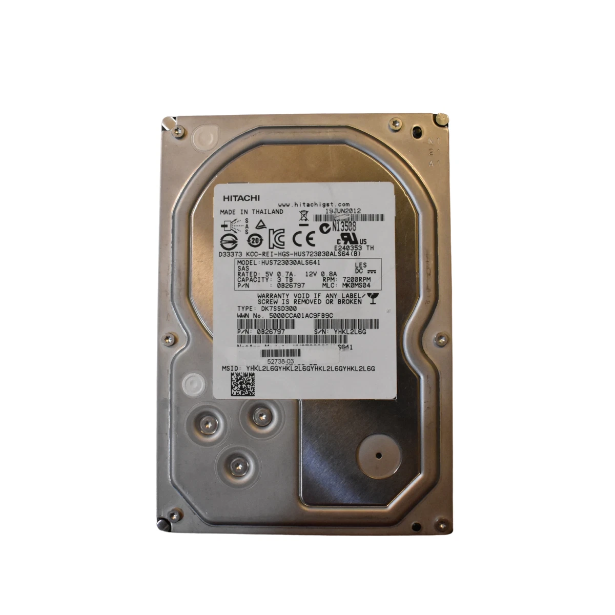 Hitachi Internal Hard Disk Drives 3 TB Storage Capacity for sale