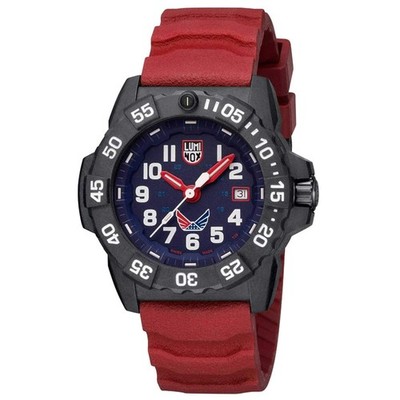 Luminox Men's Watch X Volition Navy Seal Dive Red Rubber Strap XS.3501.LM.VO.SET