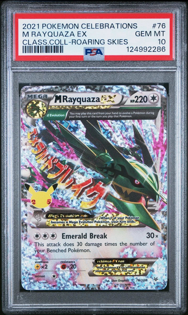 Pokémon TCG Grade 10 Rayquaza Individual Collectible Card Game