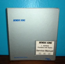 Bendix/King L Series Portable VHF Radio Service Manual in 3-Ring Binder Nice!
