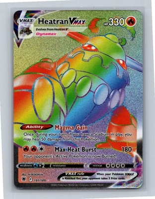 heatran vmax pokemon card price Heatran VMAX (Secret) Secret Rare SWSH10: Astral Radiance 191/189 NM