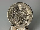 1874 Trade Dollar $1  Heavily Chop Marked  - Most Chopped Ever Seen! AMAZING!