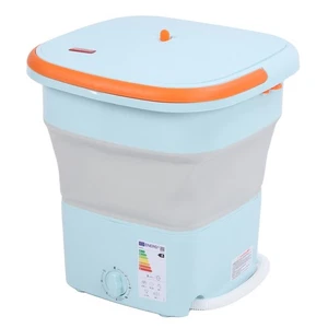 1 Mini Folding Washing Machine Compact Design For Travel And Dorms