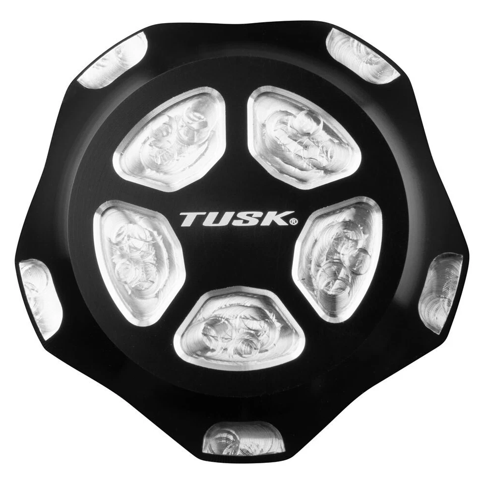Tapa del tanque de combustible de gasolina Tusk Black Silver Billet para Polaris RZR S 800 2012 2013 Foto 2 de 4