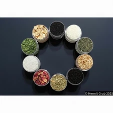 Hermit Crab Food - 10 Piece Set - Hermit Grub - Hermit Crab Meal