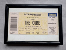 THE CURE 2007 FRAMED CONCERT TICKET, ROD LAVER ARENA AUSTRALIA