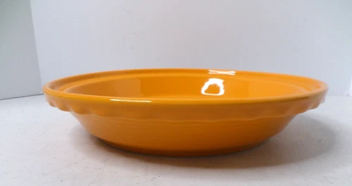 NEW Fiesta Fiestaware Deep Dish Pie Baker Plate Butterscotch Orange 10.25” HLC