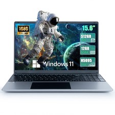 2024 15.6 inch Full HD Laptop 512GB SSD Quad-Core Intel Celeron N5095 Window 11