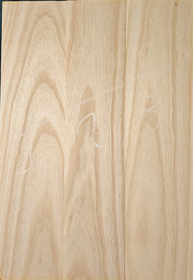 3 Pcs Swamp Ash Guitar Body Blank 21" x 14" x 1.3/4"- Un-Glued Luthierwood 14lb - Image 3 of 4