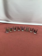 8 VINTAGE SHOT GLASSES: States And DC