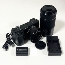 Sony Alpha 6400 ILCE-6400,16-50 55-210 Lenses Fast Shipping