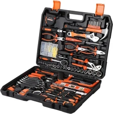 236PCS Home Tool Set Mechanics Repair Kit w/ Case Ratchet Sockets Screwdrivers