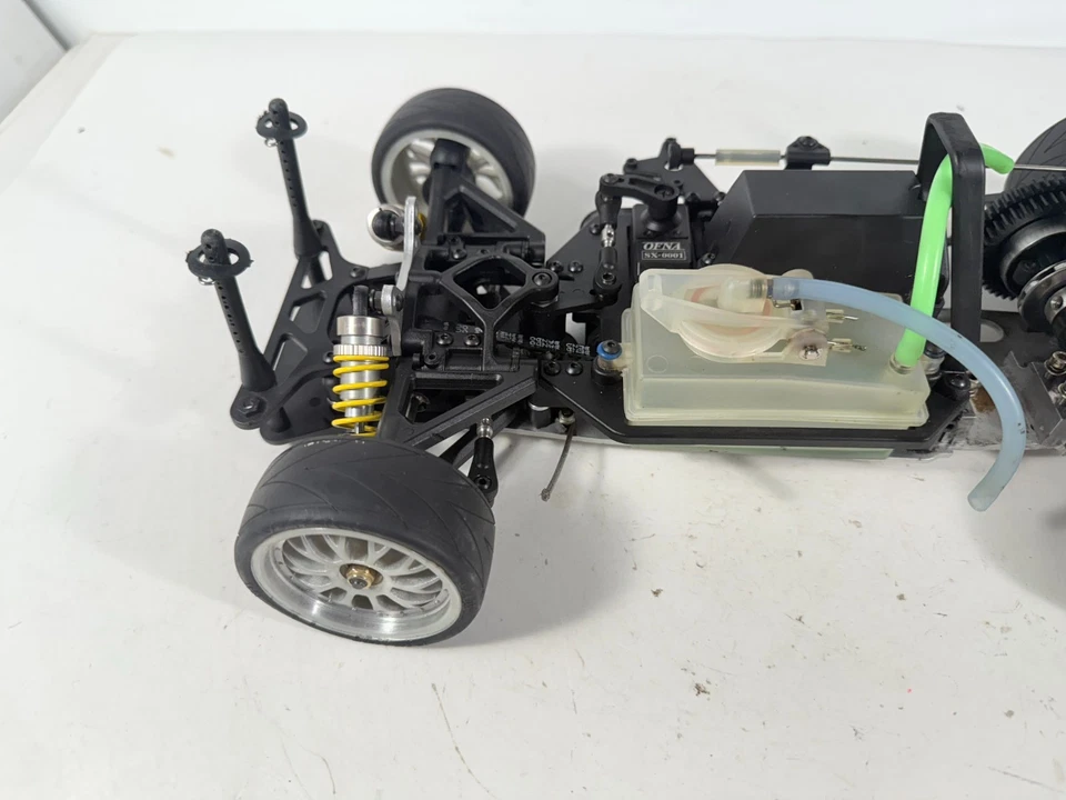 Vintage Ofna Hobao Hyper Gpx4 1:10 Nitro Touring Car Slider Project - Image 4 of 4