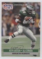 1991 Pro Set Spanish Keith Jackson #186 hg6