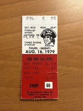 DAVE PARKER 1979 Padre Pirates ticket stub WINFIELD OZZIE SMITH GARYLORD PERRY