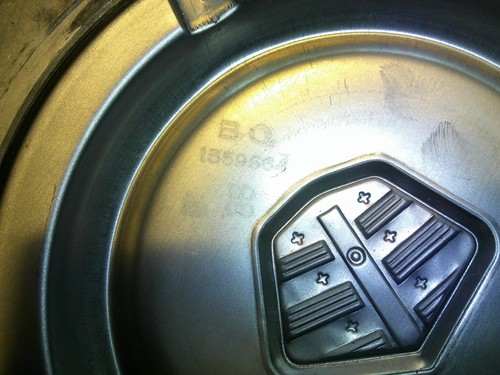 2 Tapacubos originales dorado/rojo/negro emblema 9" Mopar 1559664 Dodge 1955 6/8 cil. - Imagen 6 de 10