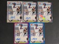 2015 Bowman ADAM WALKER Prospect Auto Lot (5) #PA-AW ⚾ Base Blue Purple Silver