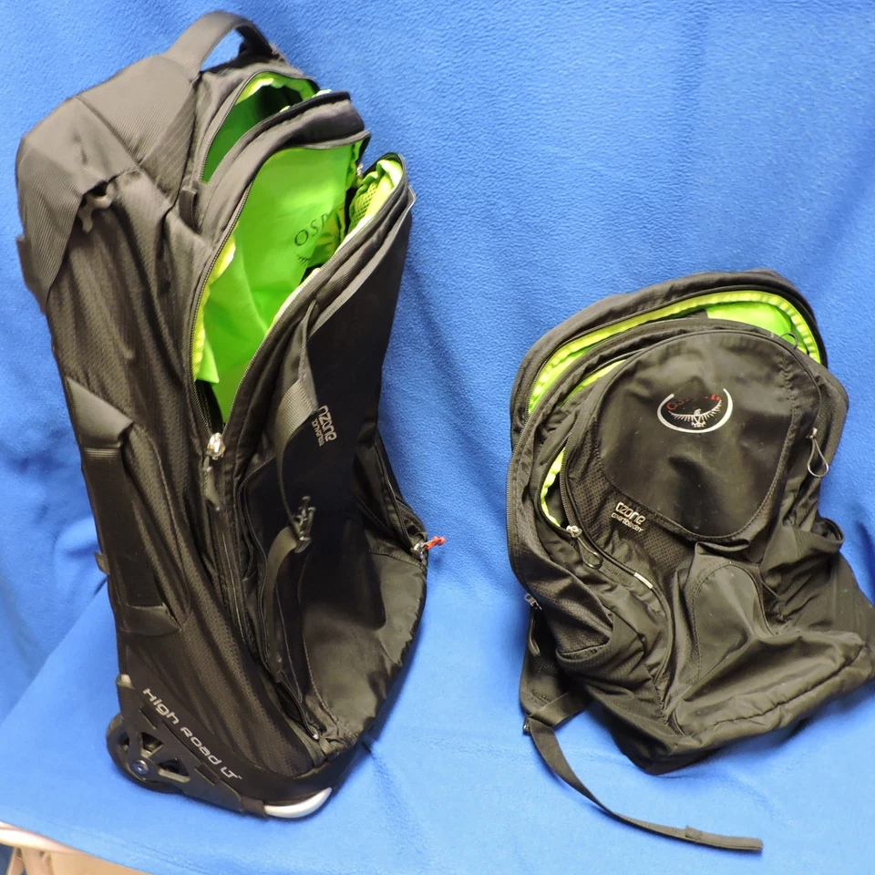 Osprey Ozone High road Lt Rolling Carry On Removable Backpack Black - Image 2 of 4