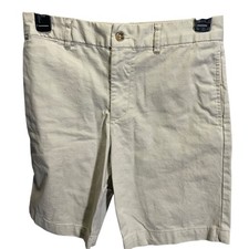 Polo Ralph Lauren Boys Khaki Flat-Front Shorts Size 14 Beige