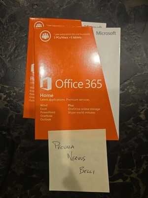 SEALED Microsoft 365 Family Home - 6 Person 12 Month Office + 1 TB Cloud PC MAC
