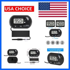 Digital Aquarium Thermometer with LCD Display - Water-Resistant Sensor Probe ...