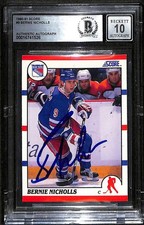 1990 Score 14 Thomas Steen  BGS Auto 10 Autographed BAS C89081