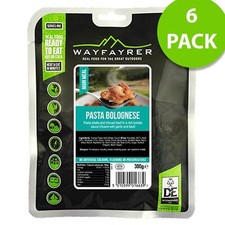 Wayfayrer Pasta Bolognese Ready-to-Eat Camping Food X6