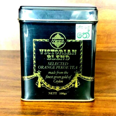 Ceylon Tea Mlesna VICTORIAN BLEND Select Orange Pekoe Loose Leaf Tin 100g Caddy