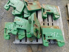 John Deere Tractor, Front Suitcase Weights X 14, Tag #732