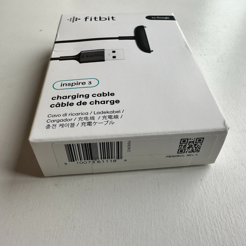 Câble de charge Fitbit Inspire 3 noir 100% authentique original - Photo 3 sur 3