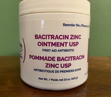 WeCare First Aid Antibiotic Bacitracin Zinc 15 oz. Jar Ointment