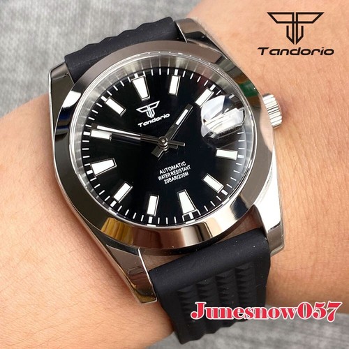 36 mm pequeño estuche pulido 20 cajeros automáticos Tandorio cristal de zafiro NH35A - Imagen 2 de 7