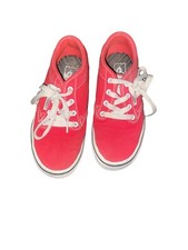 YOUTH VANS AUTHENTIC SHOES RED CANVAS SHOE