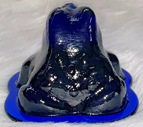 HTF Cobalt Blue VIKING FROG Puddle Paperweight / Art Glass Figurine 4" Beautiful - Picture 6 of 11