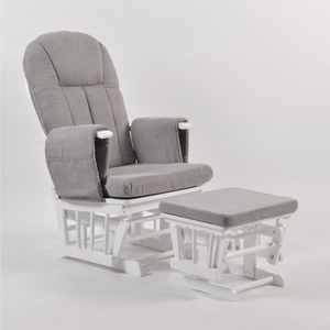 30% OFF BRAND NEW Mothercare Nursing Glider Chair and Footstool Grey