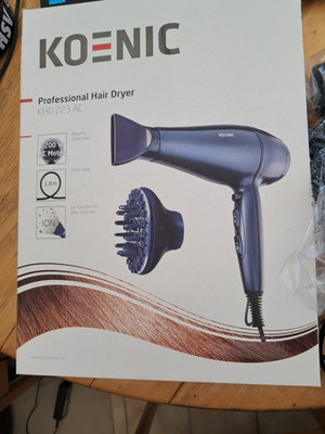 Koenic Profi Haartrockner KHD 223 AC Hair Dryer Blau
