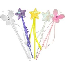 Princess Wand Kit for Girls Magical Toy Wands for Dress Up Halloween Costume ...