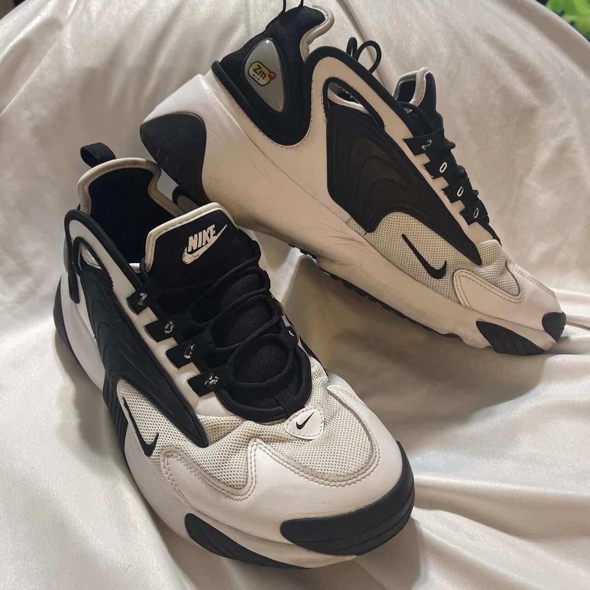 misericordia Negligencia prima Nike Zoom 2K Air White &amp; Black Men's Size US 10 Uk 9 Eur 44 Cm 28 | eBay