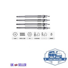 4X GLOW PLUGS FOR AUDI A1 A3 A4 A5 A6  A8 Q3 Q5 Q7 TT 1.4-1.6-2.0TDI 060963319F