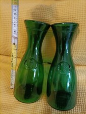 Coppia di caraffe bottiglie da vino trattoria