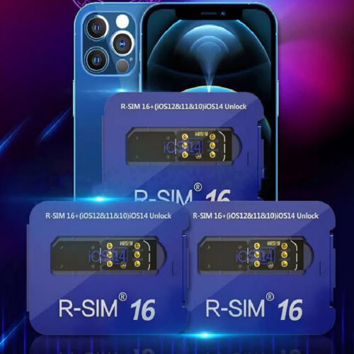 Autocollant carte de déverrouillage R-SIM16 pour iPhone 12/12 Max Pro/11/11 Pro - Photo 1 sur 5