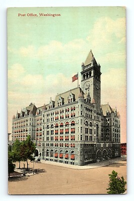 Post Office Building Washington D.C Vintage Postcard