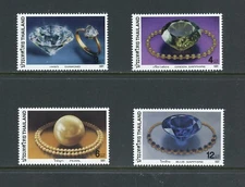 B226  Thailand  2001   jewelry  gemstones   4v.      MNH