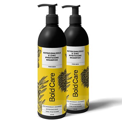 Bold Care Anti Dandruff Shampoo for Men 200ml - Pack of 2