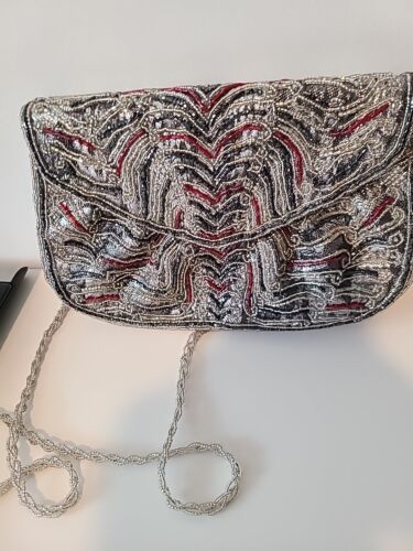 la regale evening beaded purse with  magnetic snap - Picture 1 of 9